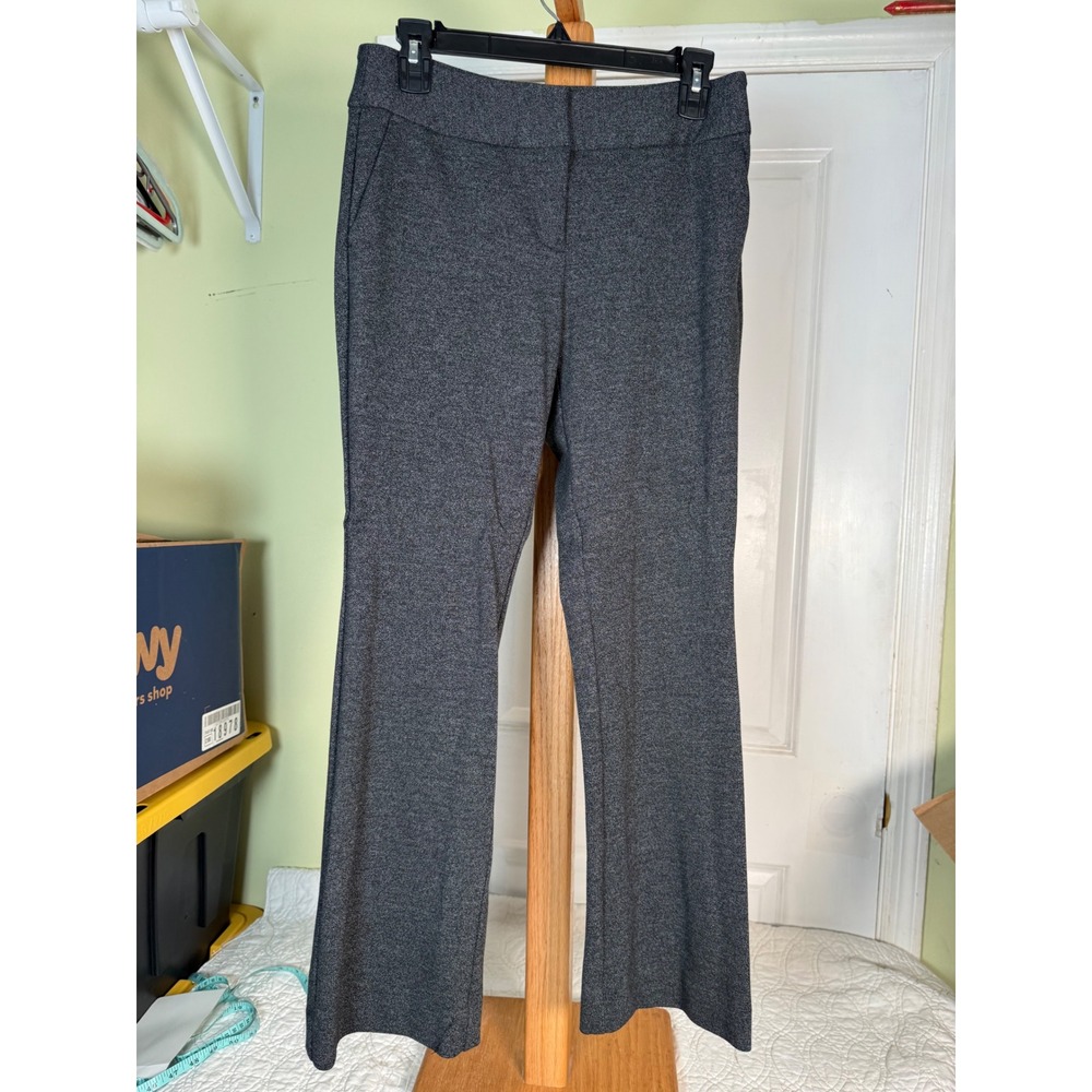 Ann Taylor Factory Petite Gray Heather Straight Leg Dress Pants 2P 00704